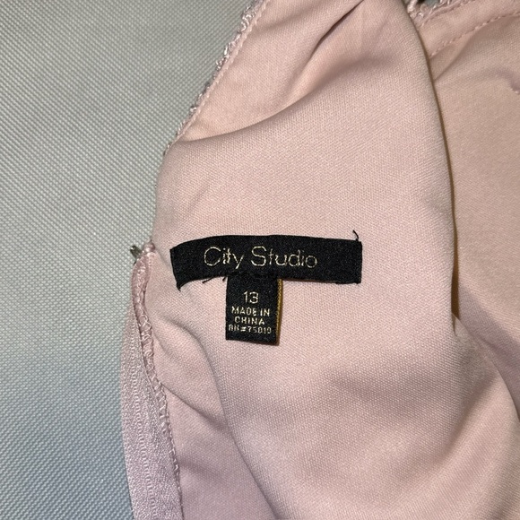 2/$35 NWT Pink Shimmer Lace Bralet Crop Top Padded Size 13 Romantic Fairycore - Picture 9 of 9